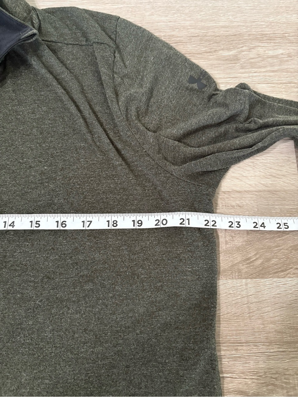 Under Armour Olive Green Quarter-Zip Pullover - Picture 5 of 6